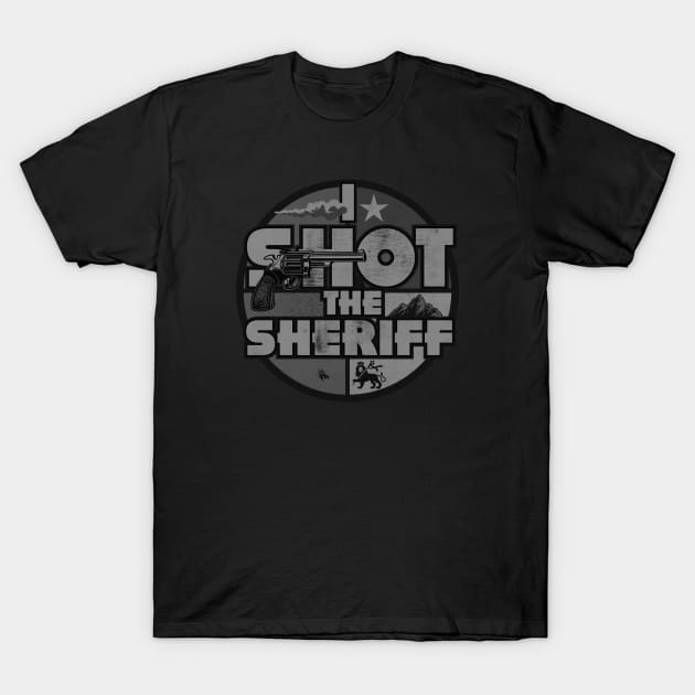 I Shot The Sheriff Slang BW T-Shirt by CTShirts